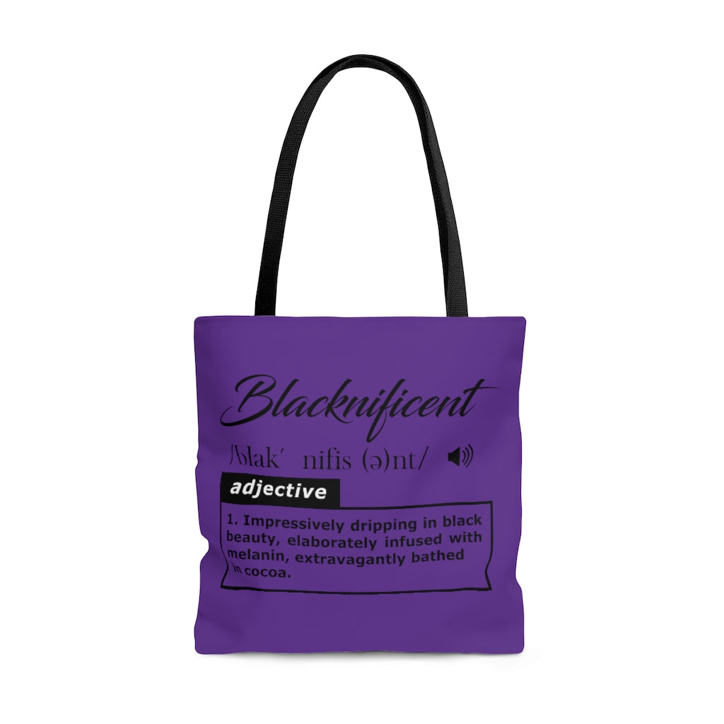 Blacknificient Tote Bag (Purple)