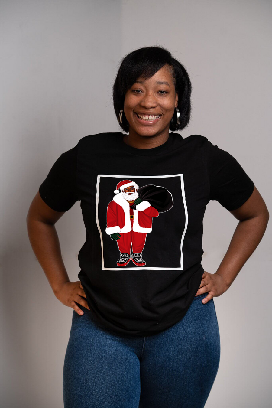 Adult Unisex Ken, The Black Santa Shirt
