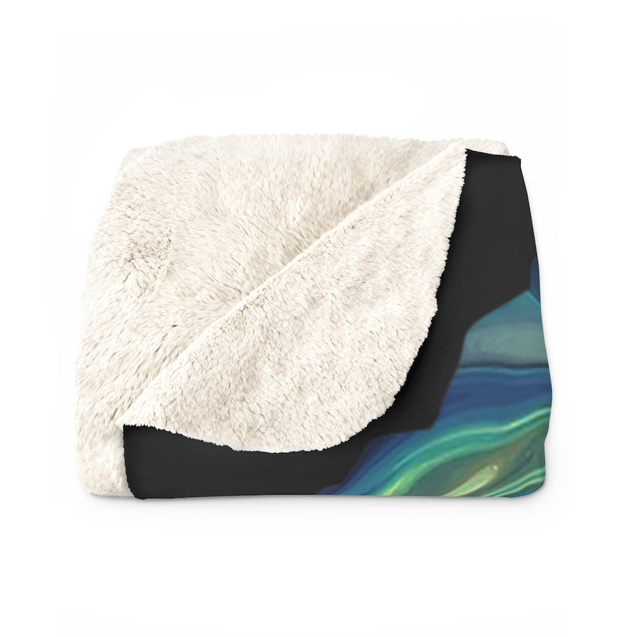 I Am King Sherpa Fleece Blanket