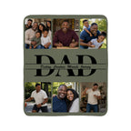 Personalized Dad Sherpa Fleece Blanket