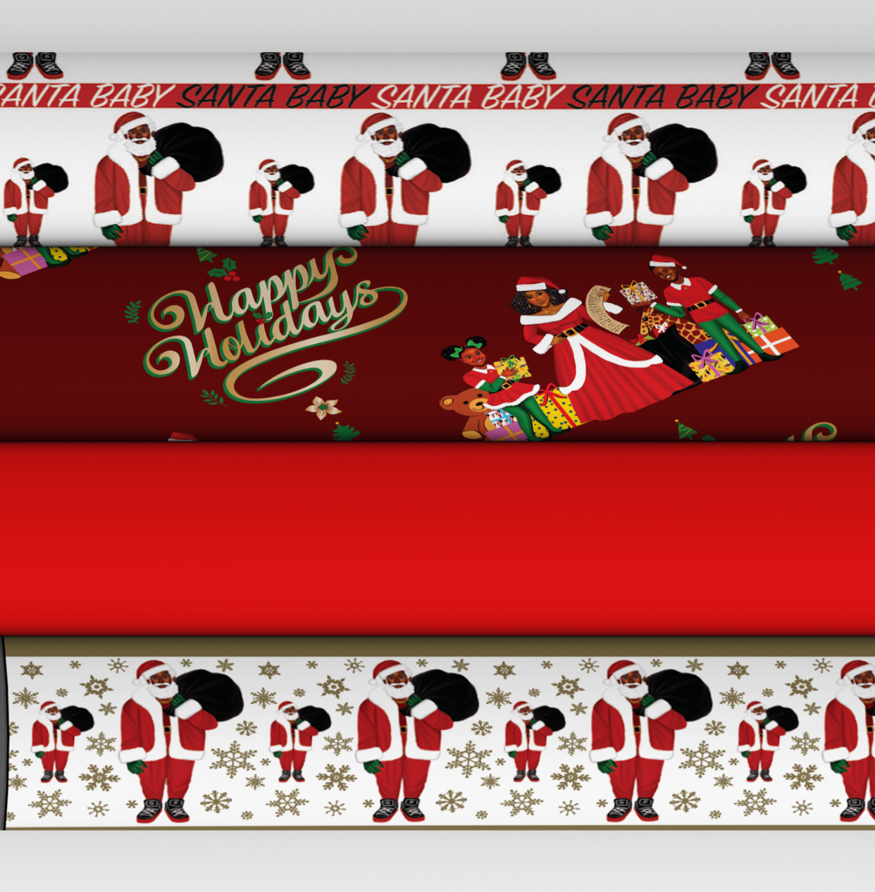 Let's Celebrate African American Gift Wrap Wrapping Paper 