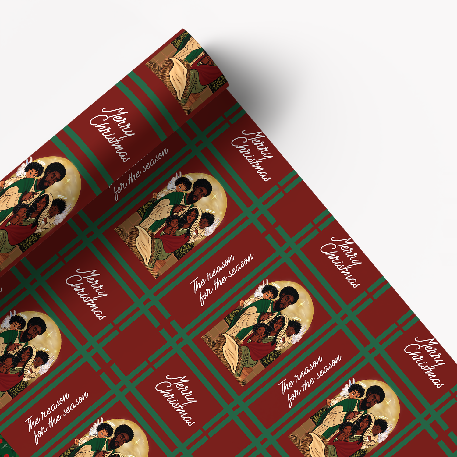 Home for the Holidays Wrapping Paper Multipack – Featuring Black Santa ...