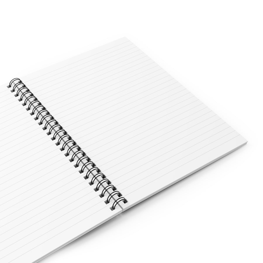 African American Spiral Notebook - Ruled Line Featuring KJ (White)