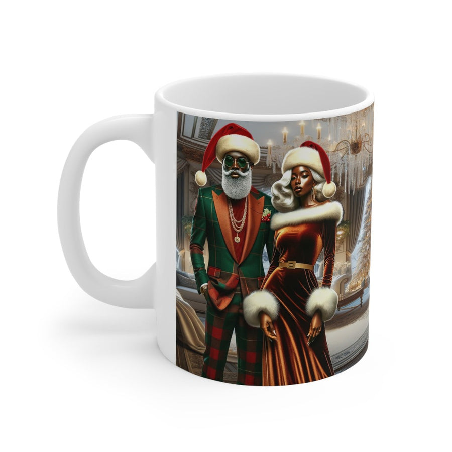 Shive Santa and Mrs. Clause Holiday Mug