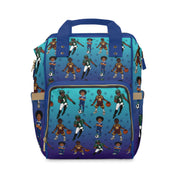 Melanin All-Star Boys Multi-Functional Diaper Backpack