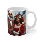 Regal Melanin Santa & Mrs. Claus Mug