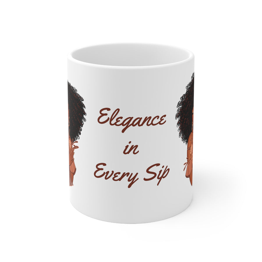 Elegance in Every Sip Ceramic Mug 11oz