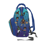 Melanin All-Star Boys Multi-Functional Diaper Backpack