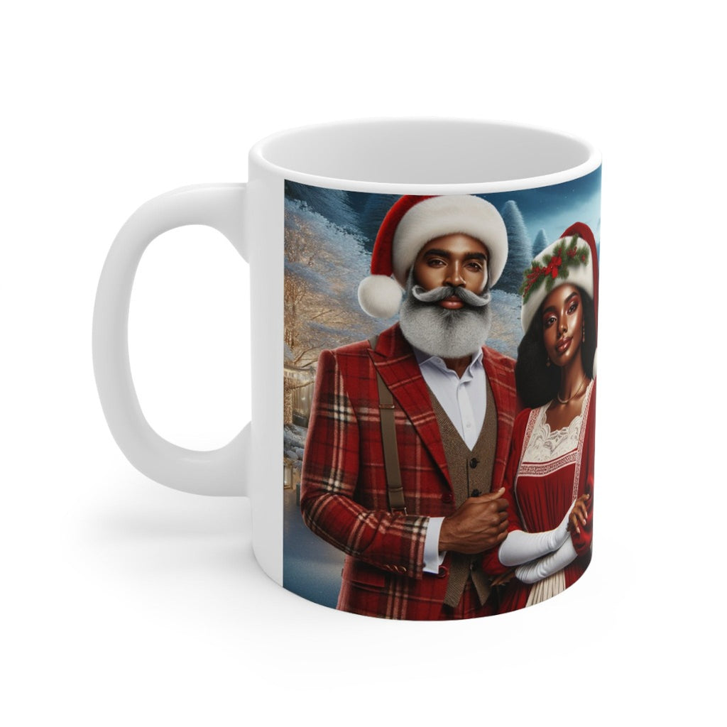 Regal Melanin Santa & Mrs. Claus Mug