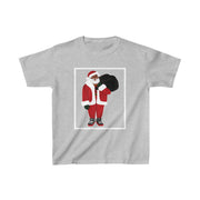 Youth Unisex Black Santa Tee