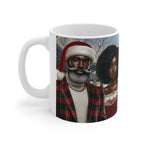 Holiday Elegance - Melanin Santa & Mrs. Claus Mug