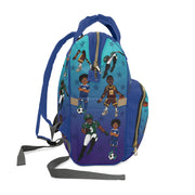 Melanin All-Star Boys Multi-Functional Diaper Backpack