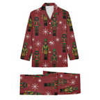Kids Black Nutcracker Christmas Pajama Set