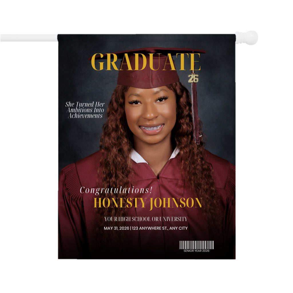 The Graduation Front Yard Banner – Personalized Photo Keepsake