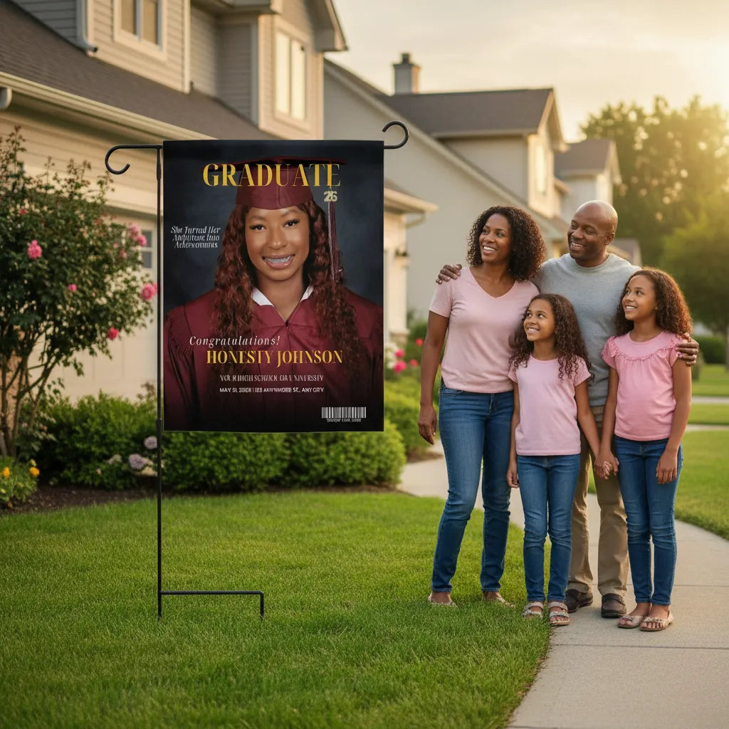 The Graduation Front Yard Banner – Personalized Photo Keepsake