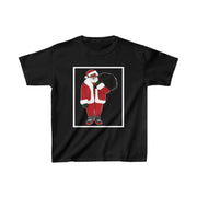 Youth Unisex Black Santa Tee