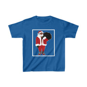 Youth Unisex Black Santa Tee