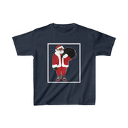 Youth Unisex Black Santa Tee