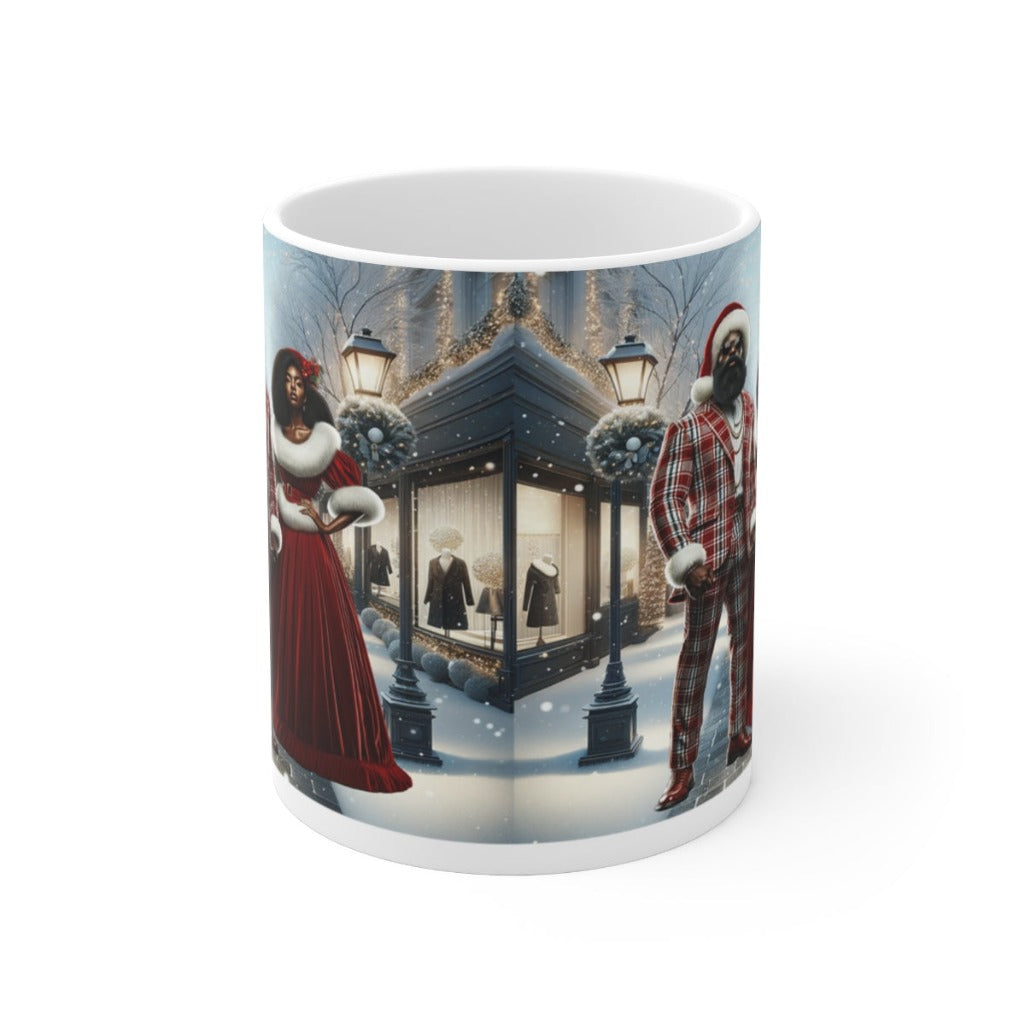 Melanin Holiday Vibes - Santa & Mrs. Claus Mug
