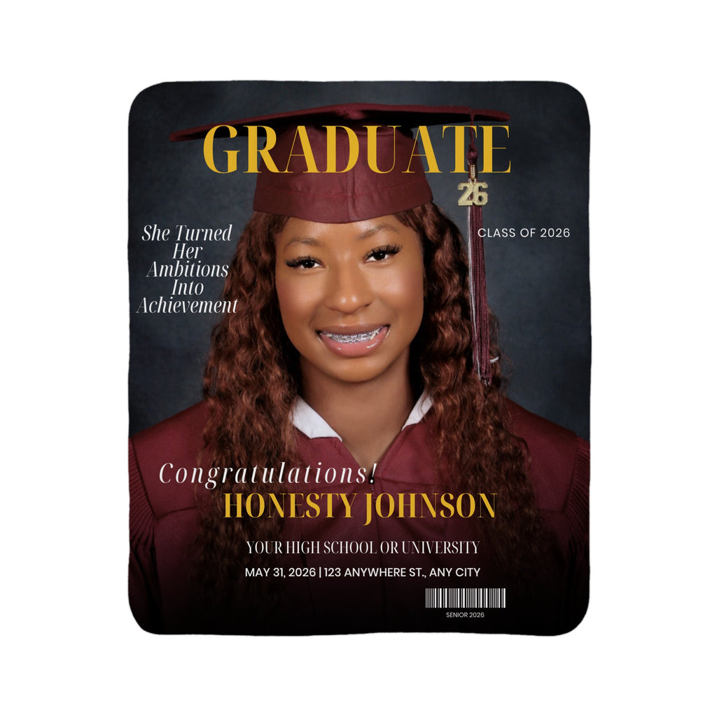 The Cap & Gown Keepsake Blanket - Female