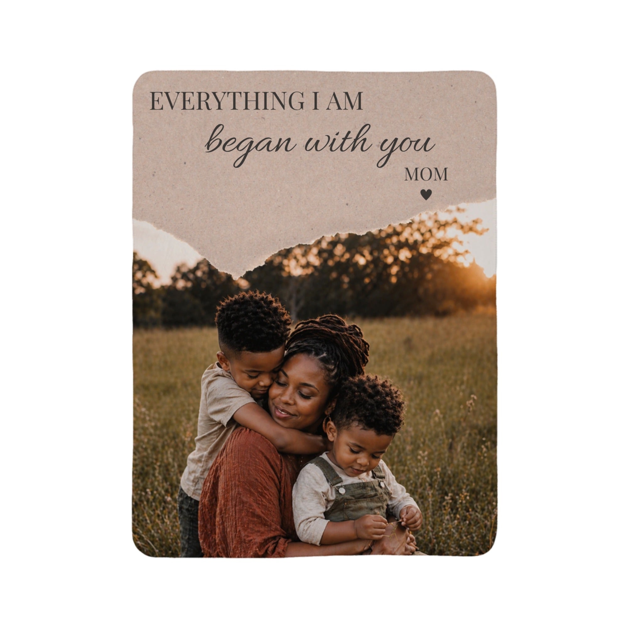 Everything I Am Personalized Photo Blanket