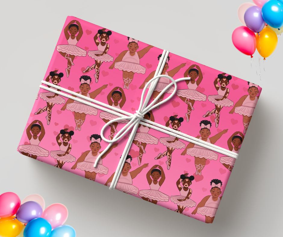 Pretty as I Am Ballerina Gift Wrap - Free Shipping