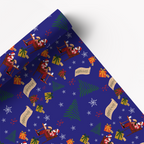 Santa's List Gift Wrap