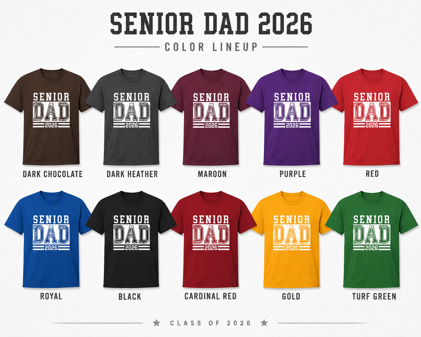 Senior Dad Varsity Tee – Class of 2026