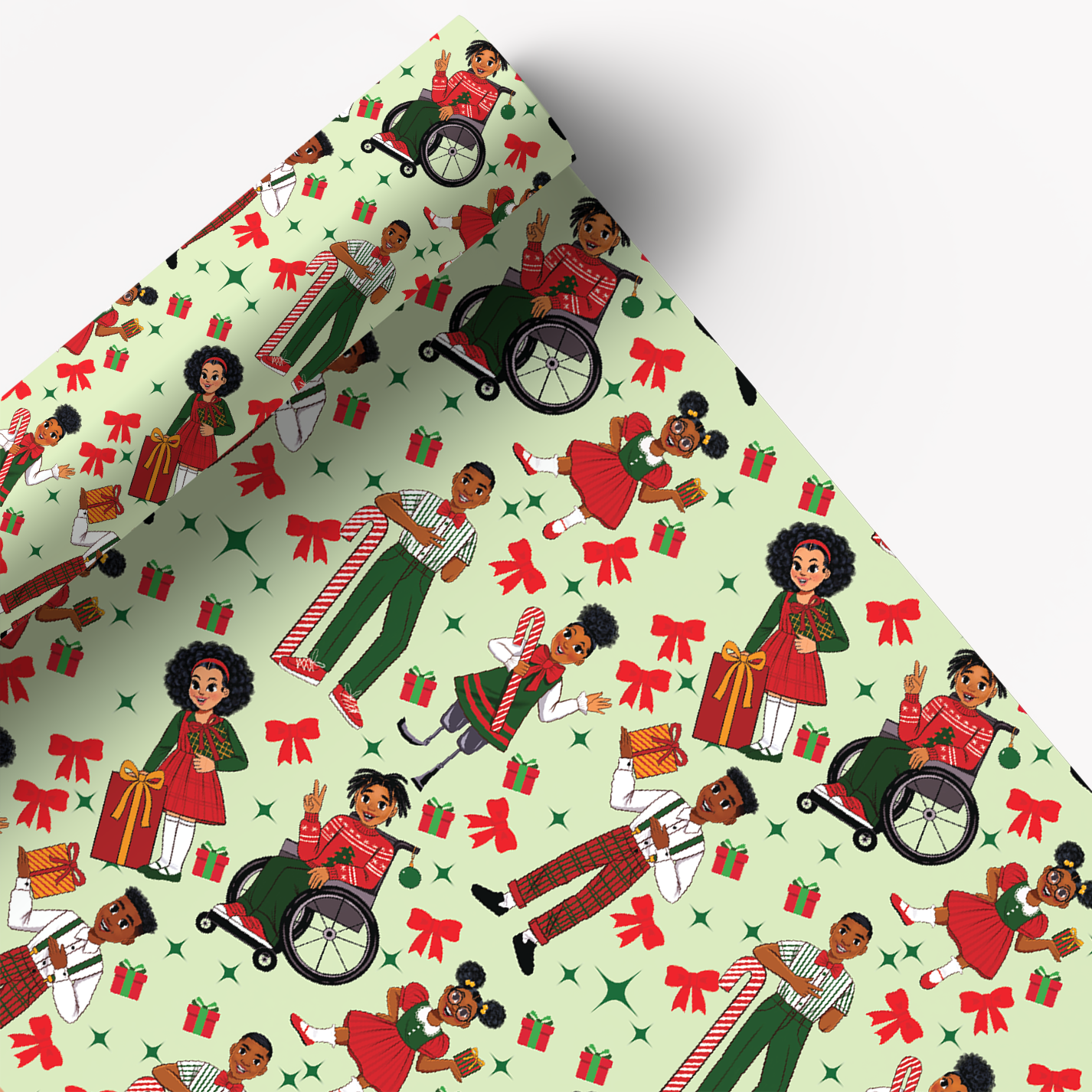 Christmas Memories Ornament Gift Wrap