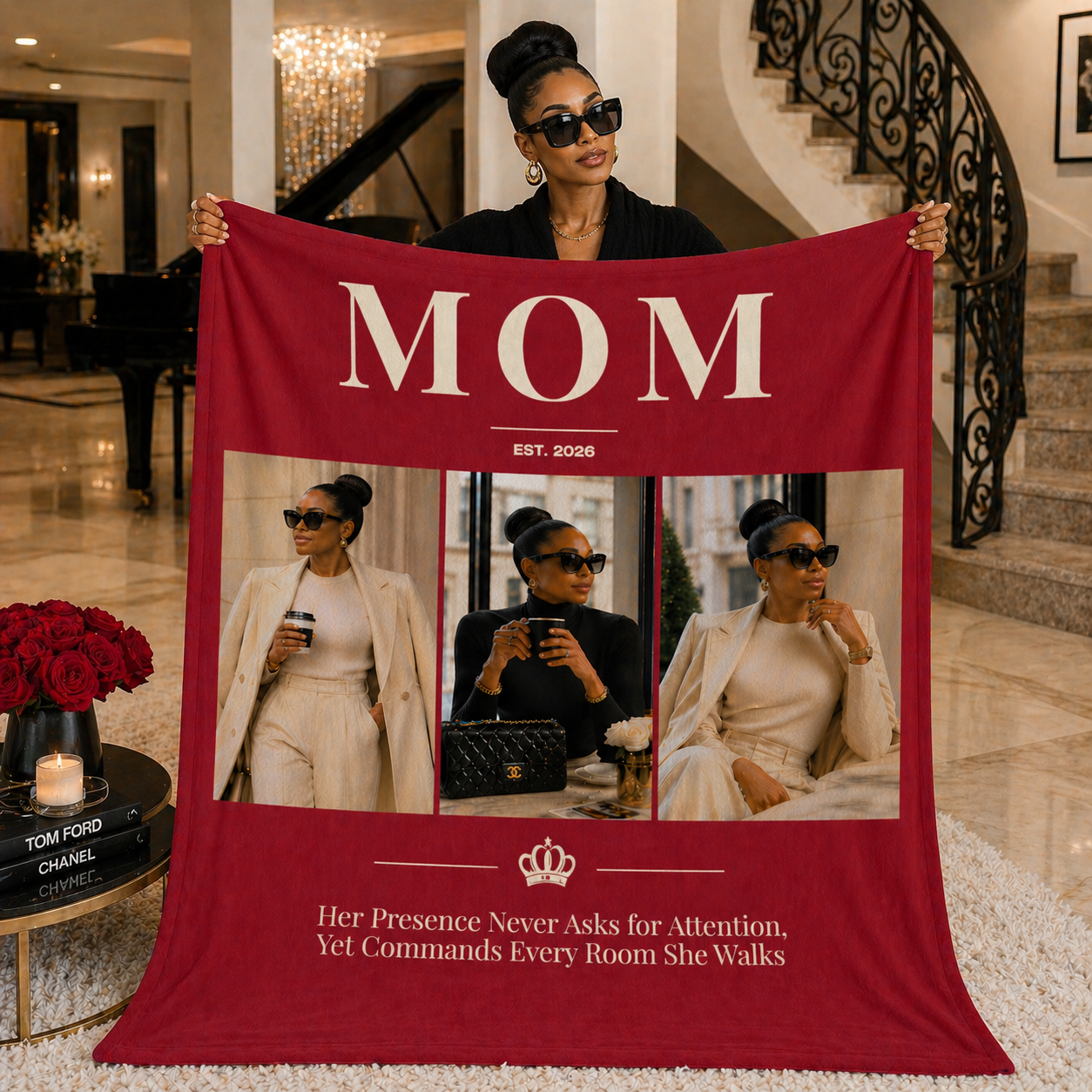 The Statement Personalized Photo Blanket