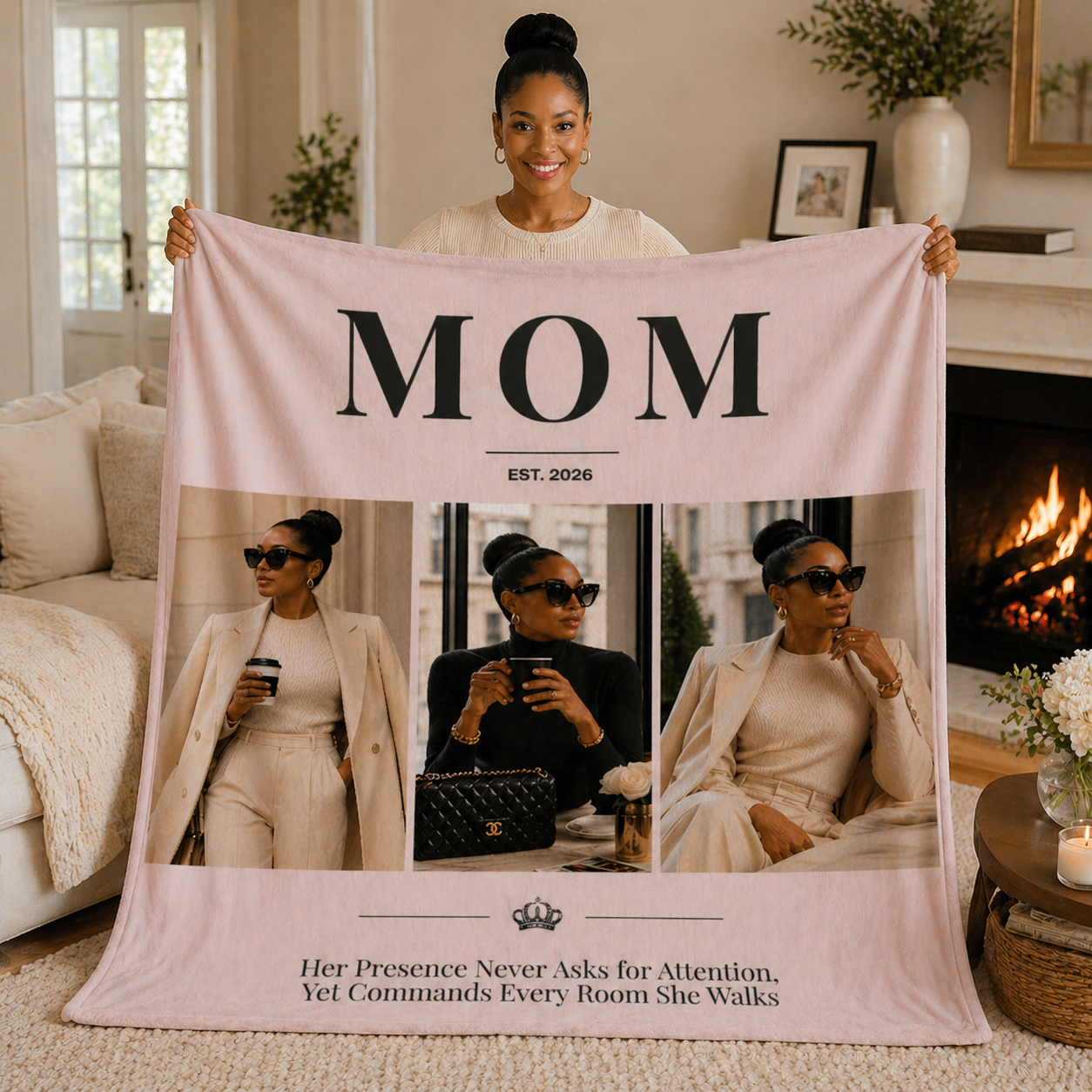 The Statement Personalized Photo Blanket