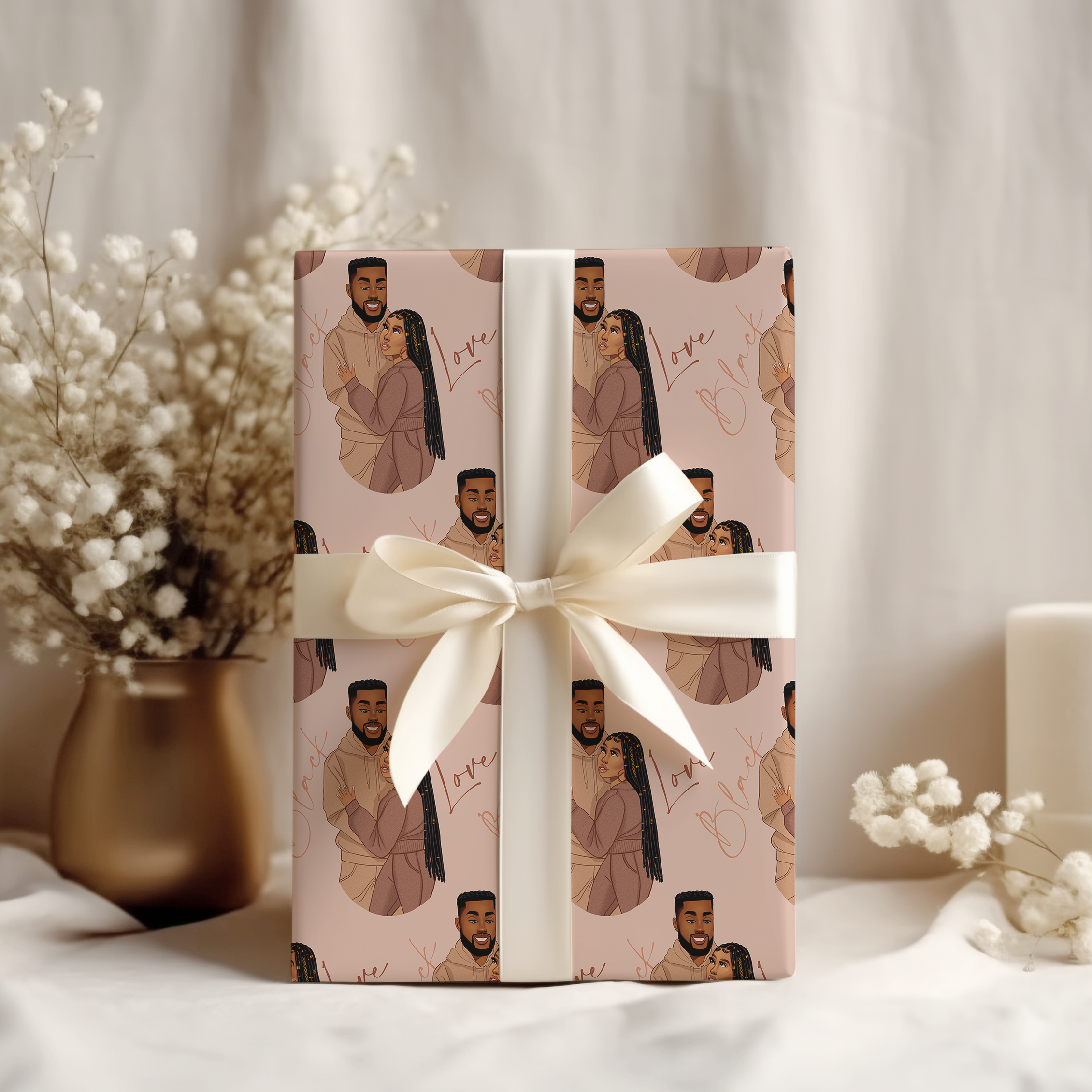 Together Always Premium Single Roll Wrapping Paper
