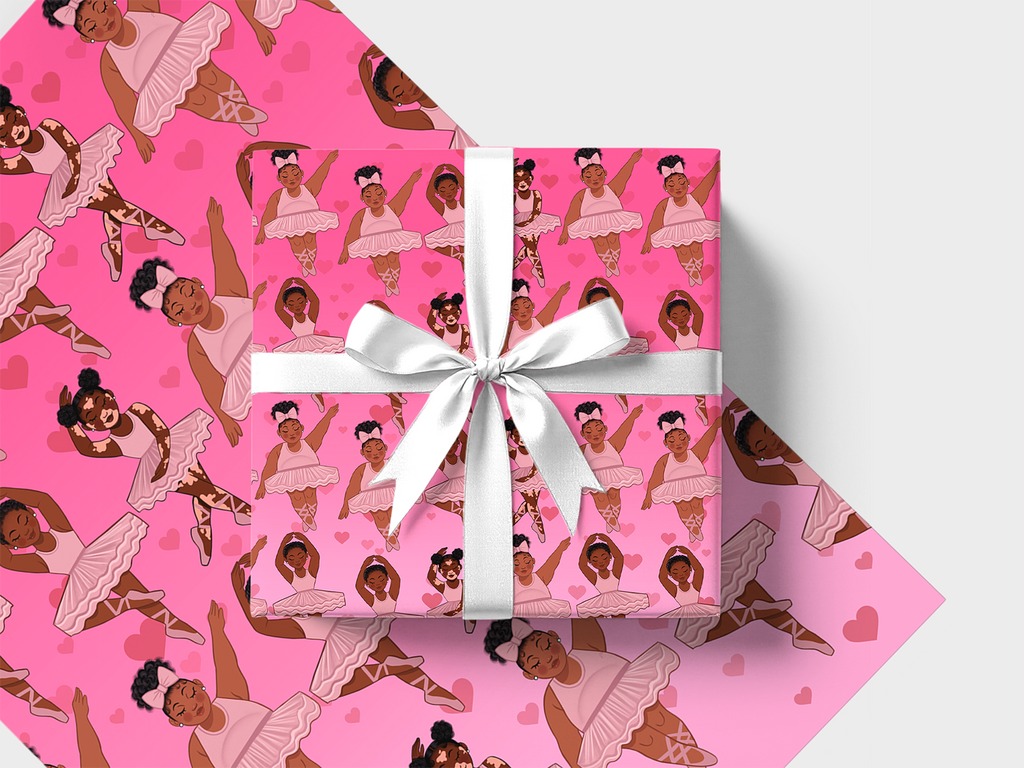 Pretty as I Am Ballerina Gift Wrap - Free Shipping