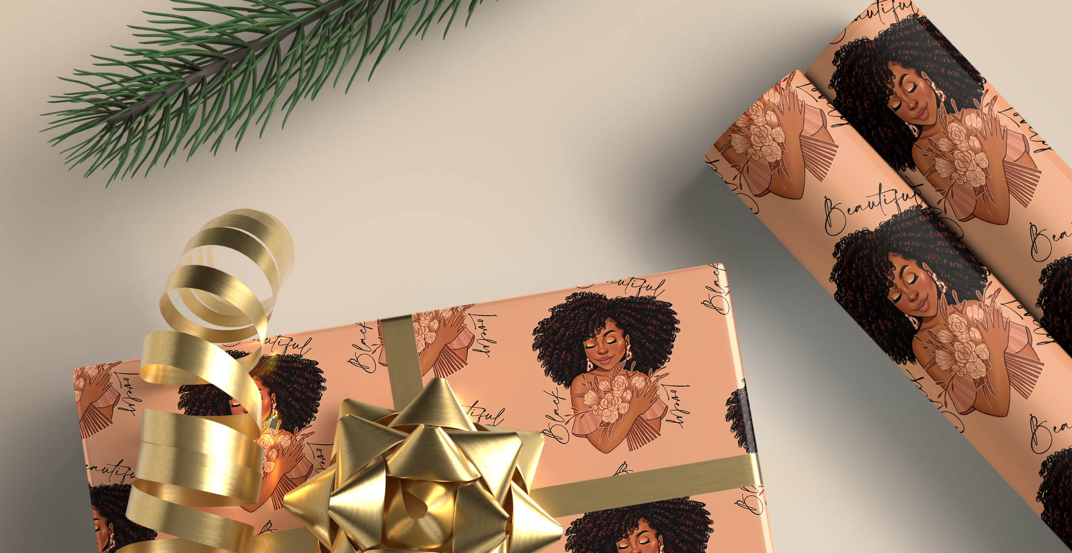 Lovely Moments Premium Single Roll Wrapping Paper