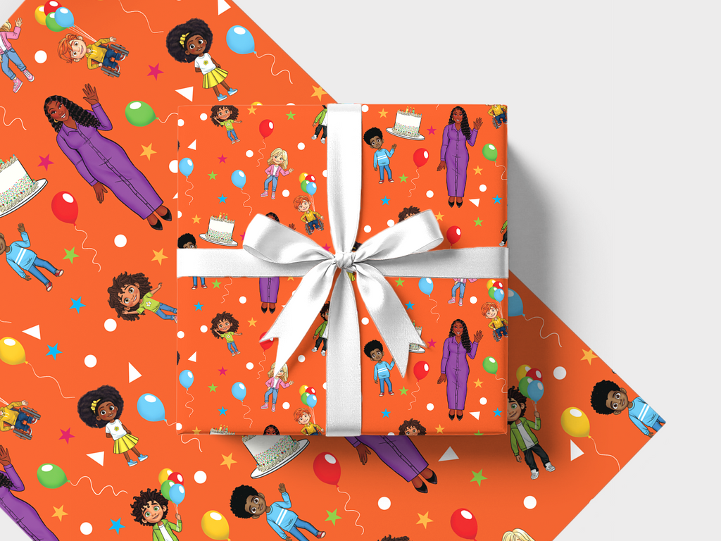 Ms. Houston's Party Time Gift Wrap | Limited Edition Licensed Collection