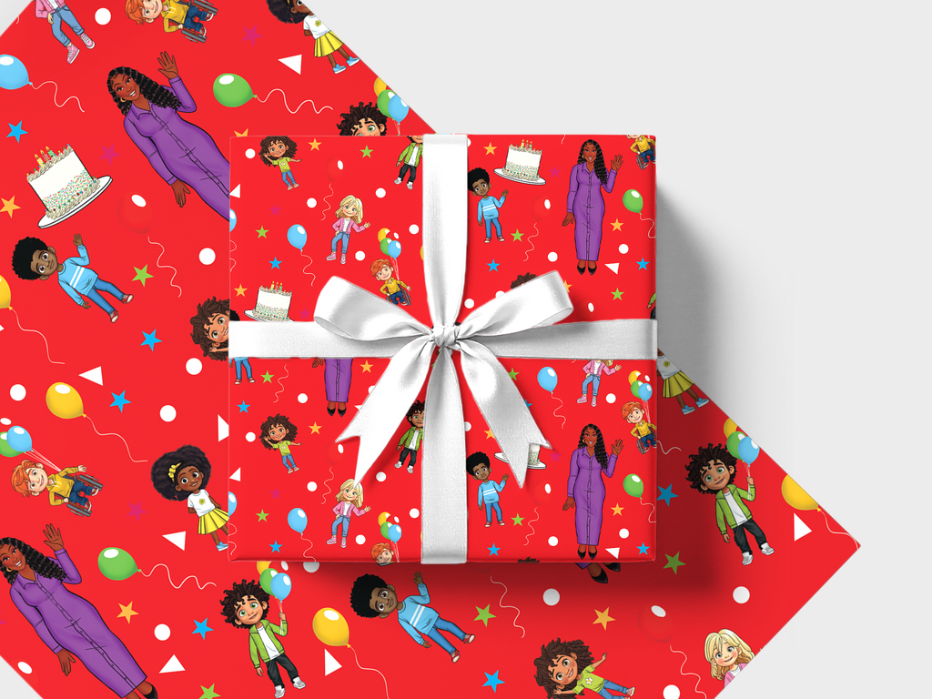 Ms. Houston's Party Time Gift Wrap | Limited Edition Licensed Collection