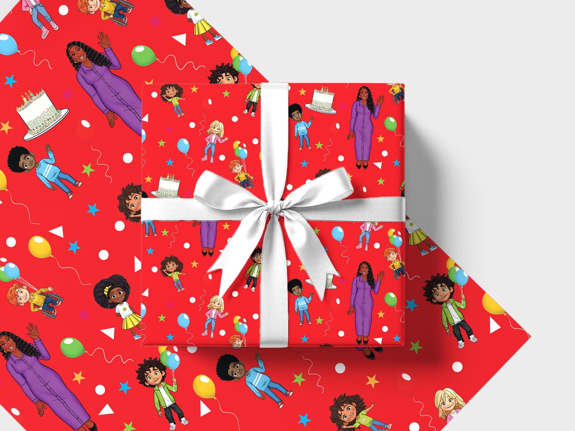 Ms. Houston's Party Time Gift Wrap | Limited Edition Licensed Collection