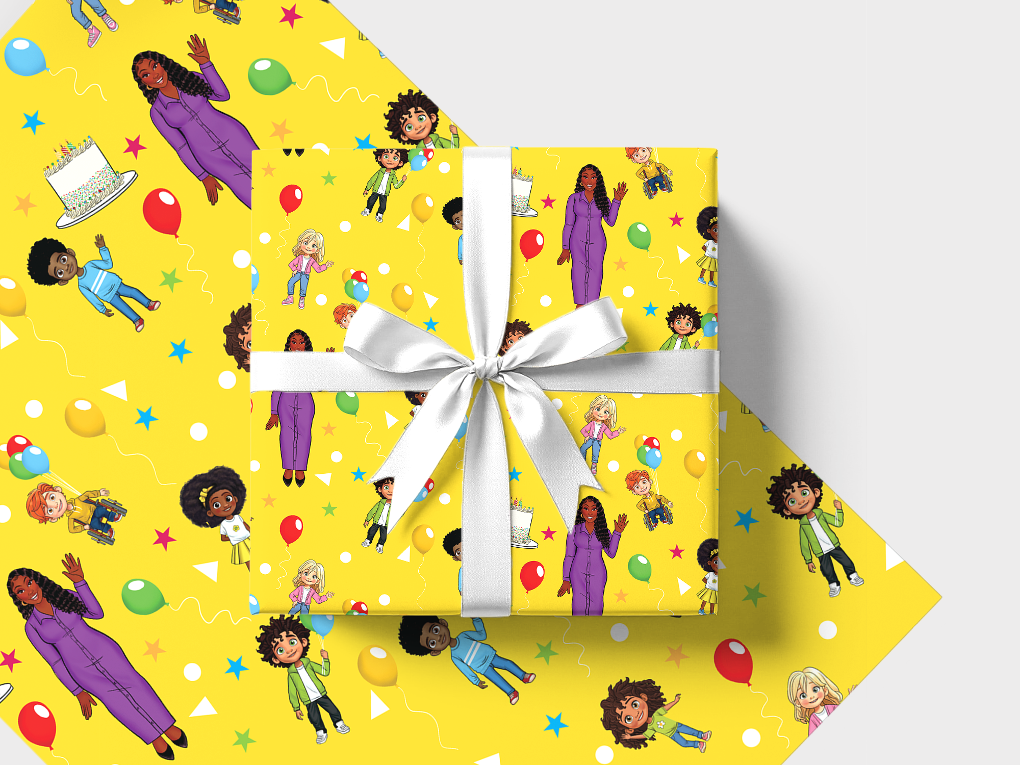 Ms. Houston's Party Time Gift Wrap | Limited Edition Licensed Collection