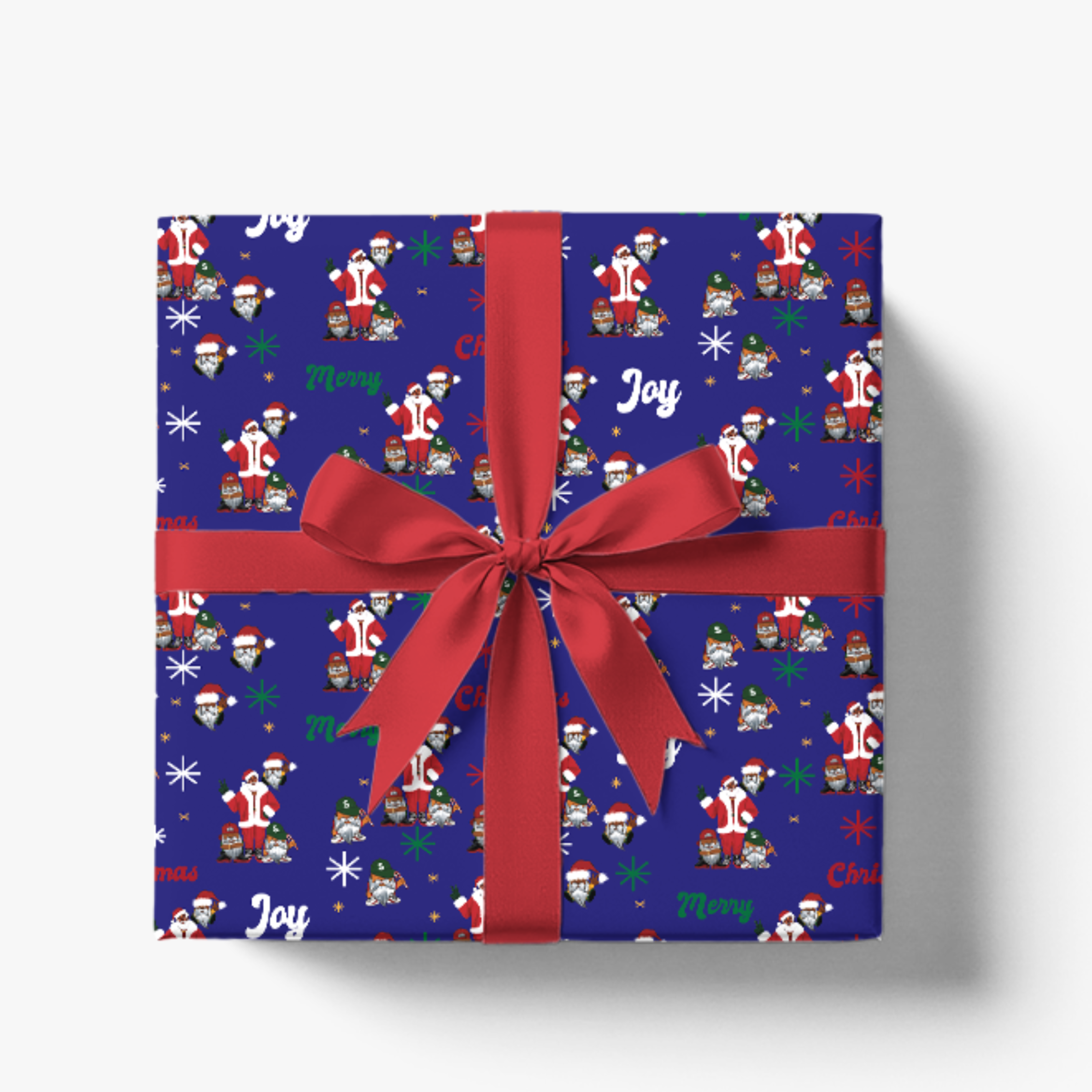 Santa and His Gs Gift Wrap