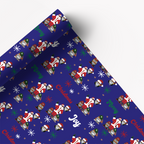 Santa and His Gs Gift Wrap