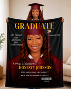 The Cap & Gown Keepsake Blanket - Female