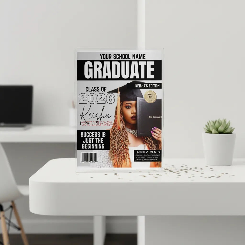 Custom Graduation Acrylic Photo Block – Keepsake Edition