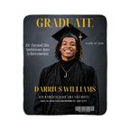 The Spotlight Graduation Blanket – Custom Sherpa Fleece Keepsake