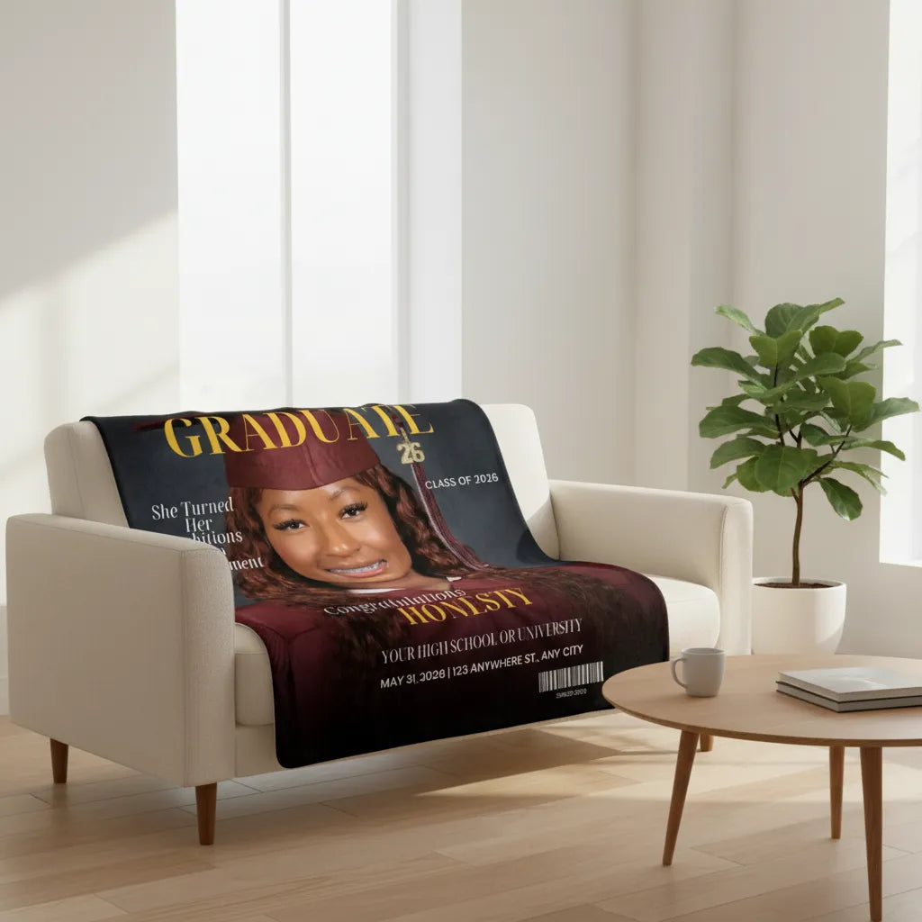 The Cap & Gown Keepsake Blanket - Female