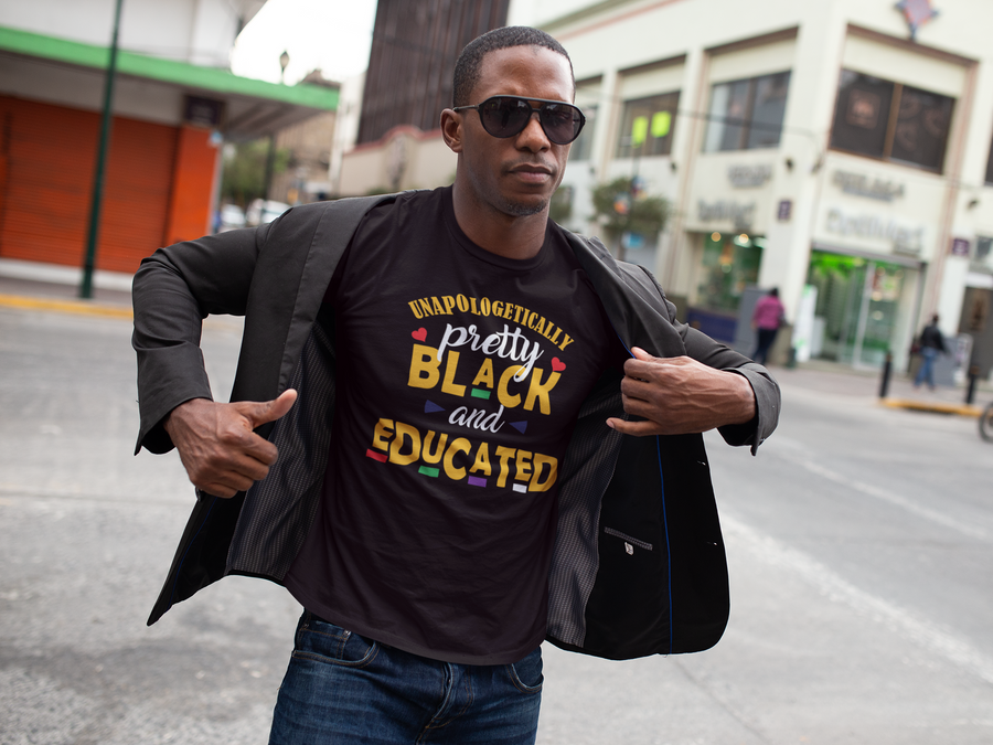 Unapologetically Black and Educated Adult Unisex Tee