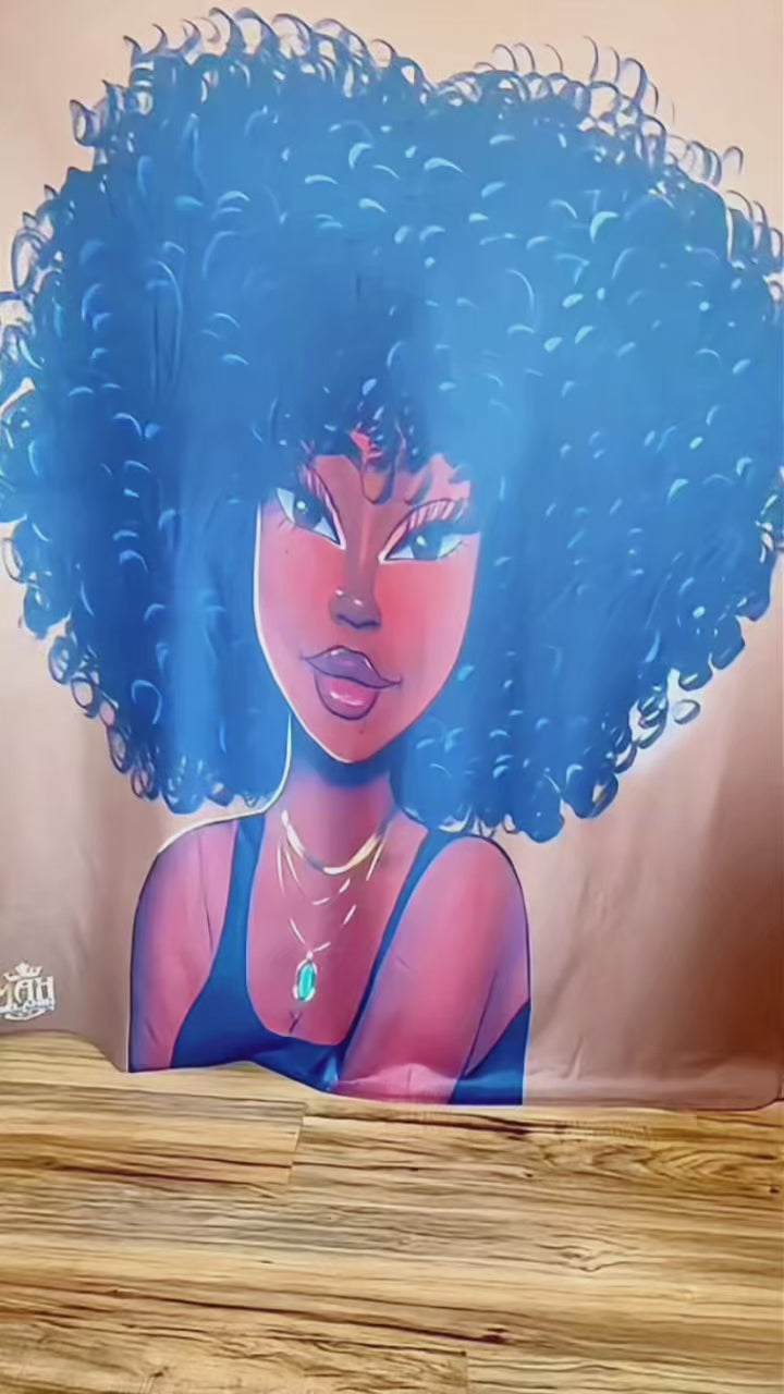 Sherpa Fleece Blanket Featuring Essence Dark Brown