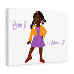 African American Canvas Art Featuring Syreniti (Purple)