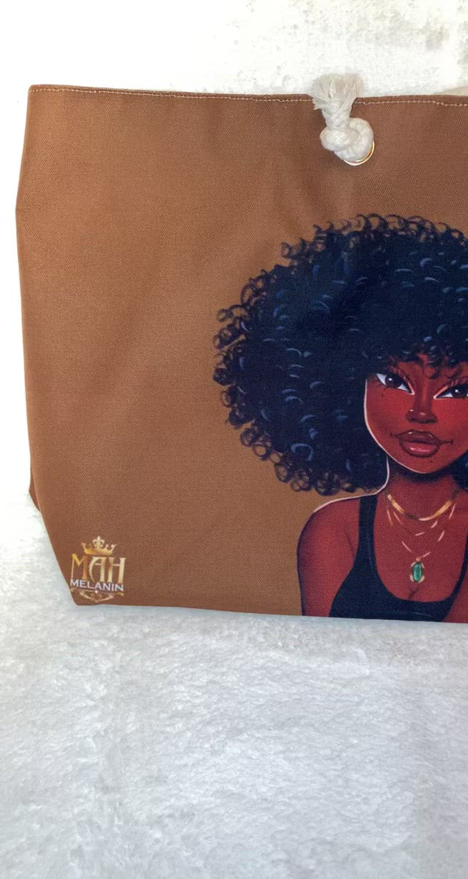 Weekender Bag Dark Brown Featuring Essence