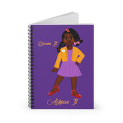 African American Spiral Notebook - Featuring Syreniti (Dark Purple)