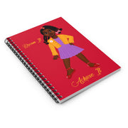 African American Spiral Notebook - Featuring Syreniti (Red)
